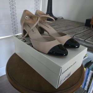 Anne Klein Beige and Black Heels